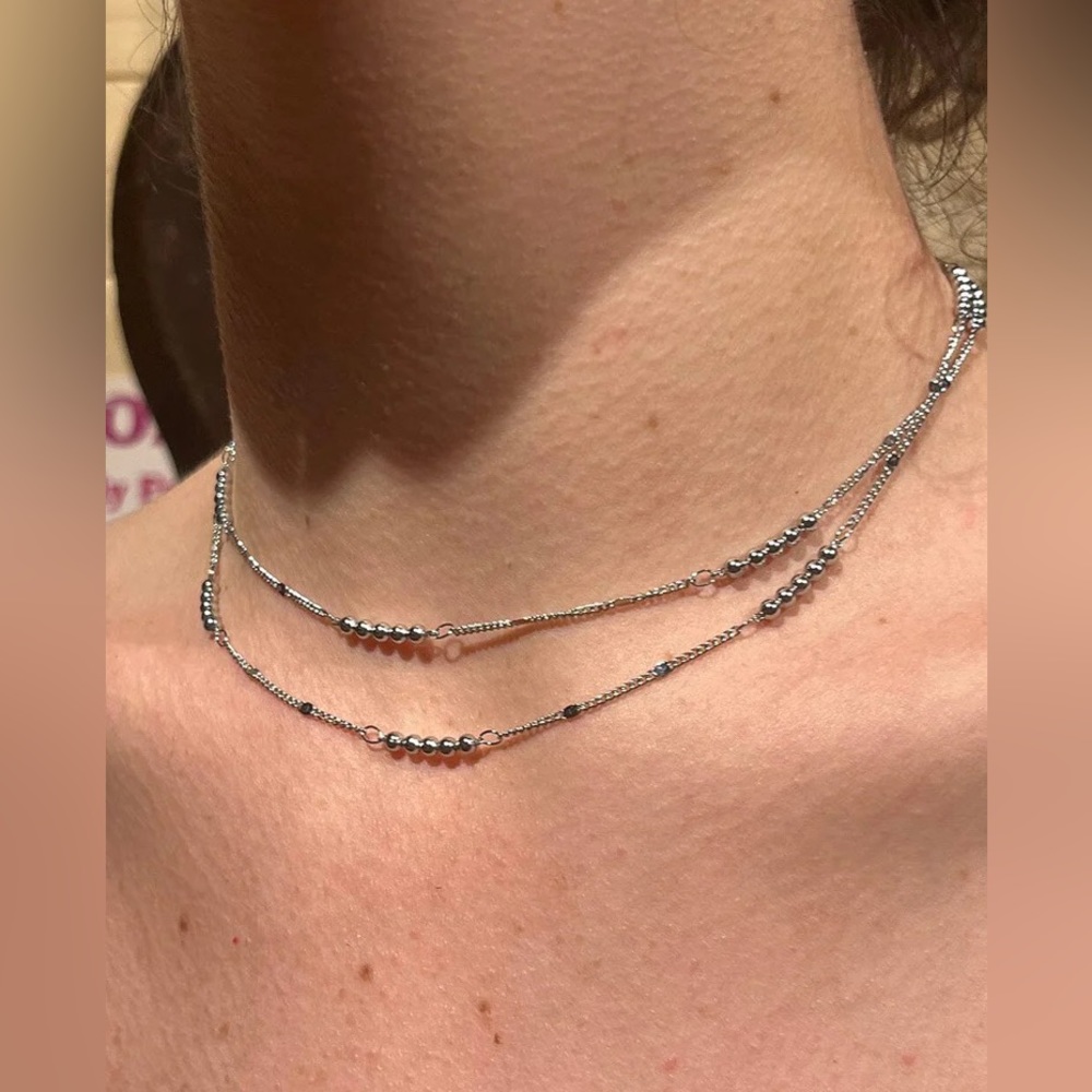 Brandy melville stainless steel layered necklace